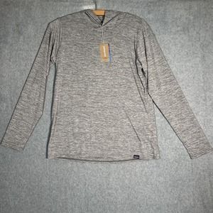 Patagonia Shirt Womens M Feather Gray Cap Cool Daily Hoody Long Sleeve Pullover